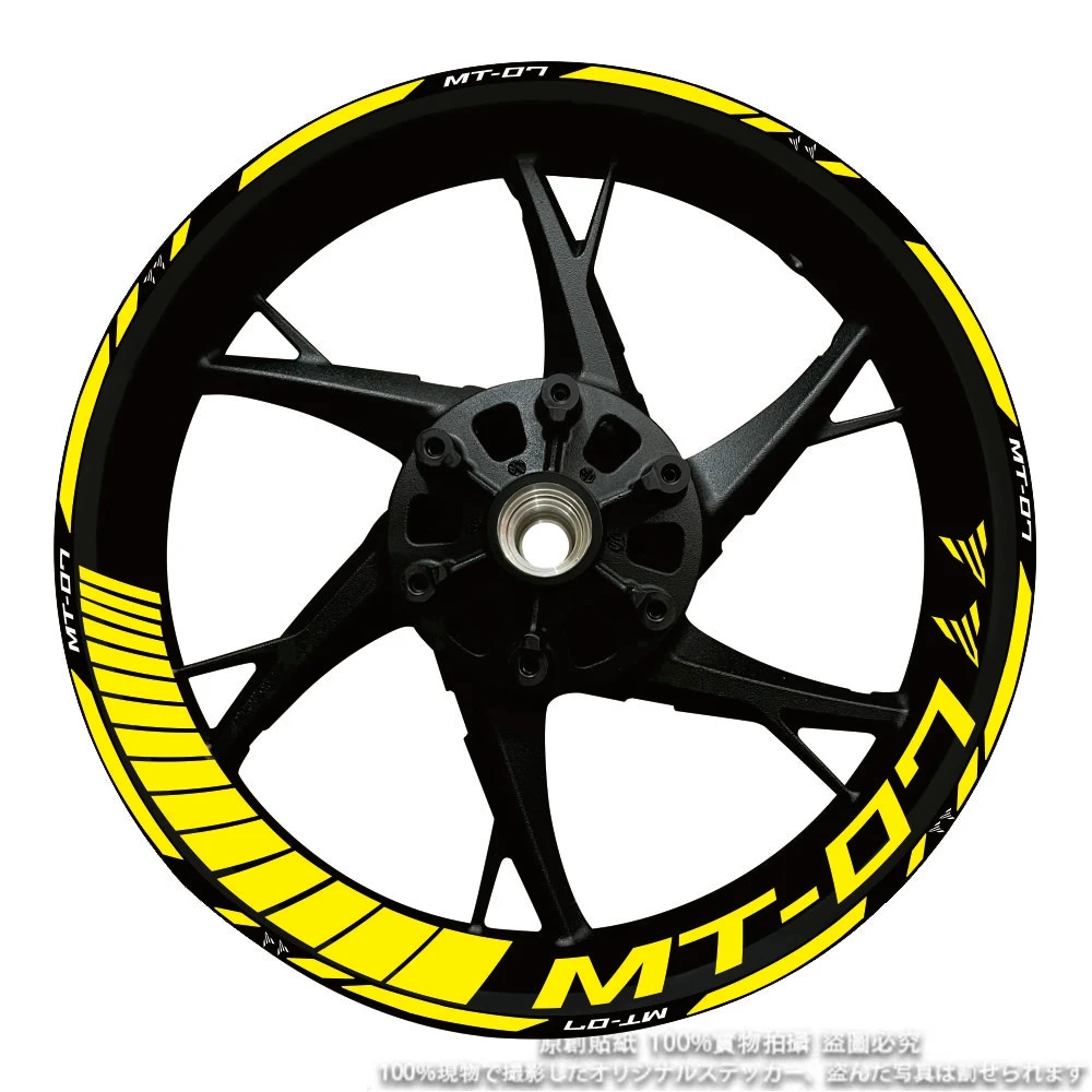 Complete Motorcycle 17 Inch Front And Rear Wheel Hubs MT-07 For Yamaha Improved Decal MT07 MT 07 Logo Rim Reflective Stickers
Complete Motorcycle 17 Inch Front And Rear Wheel Hubs MT-07 For Yamaha Improved Decal MT07 MT 07 Logo Rim Reflective Stickers