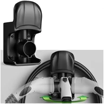 EV Charger Holder Wall Mount - Rotatable J1772 Cable Organizer for Electric Vehicles
EV Charger Holder Wall Mount - Rotatable J1772 Cable Organizer for Electric Vehicles