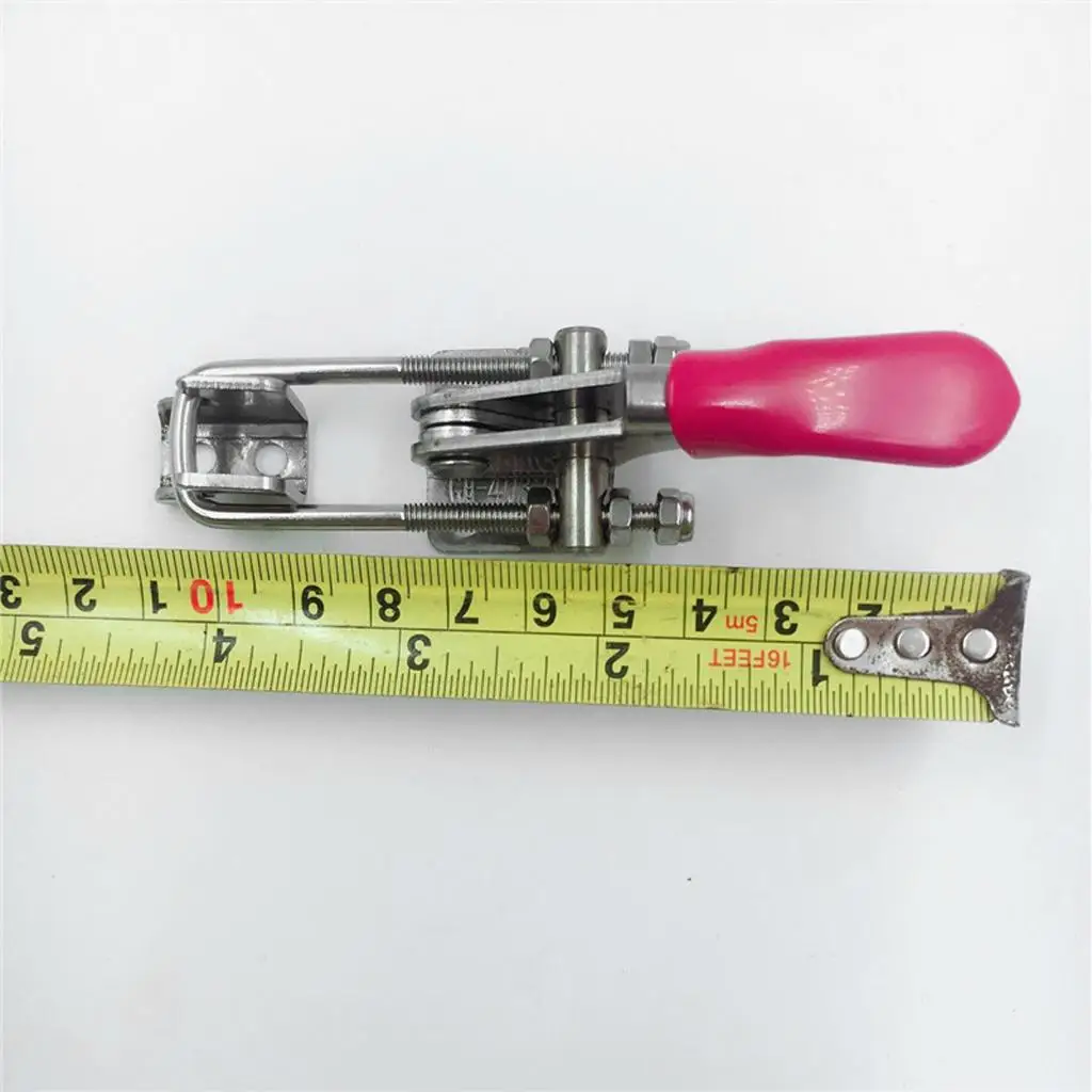 Horizontal Adjustable Toggle Clamp Stainless Steel Plastic Handle Quick Release Hand Tool with 170kg Holding Power
Horizontal Adjustable Toggle Clamp Stainless Steel Plastic Handle Quick Release Hand Tool with 170kg Holding Power