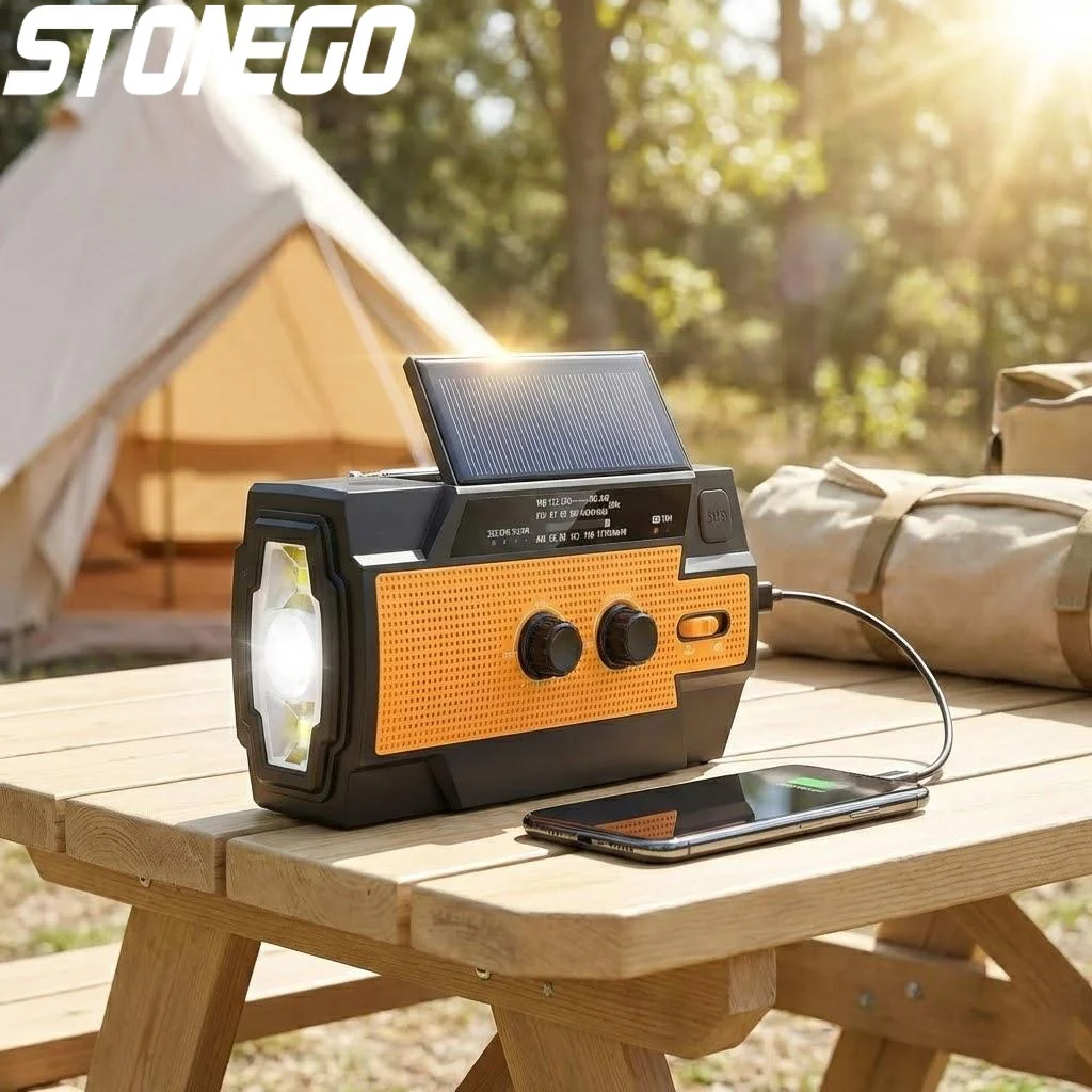 Portable 4000mAh Solar Crank AM FM Radio NOAA Weather Radio 1W Flashlight Phone Charger SOS Alarm
Portable 4000mAh Solar Crank AM FM Radio NOAA Weather Radio 1W Flashlight Phone Charger SOS Alarm