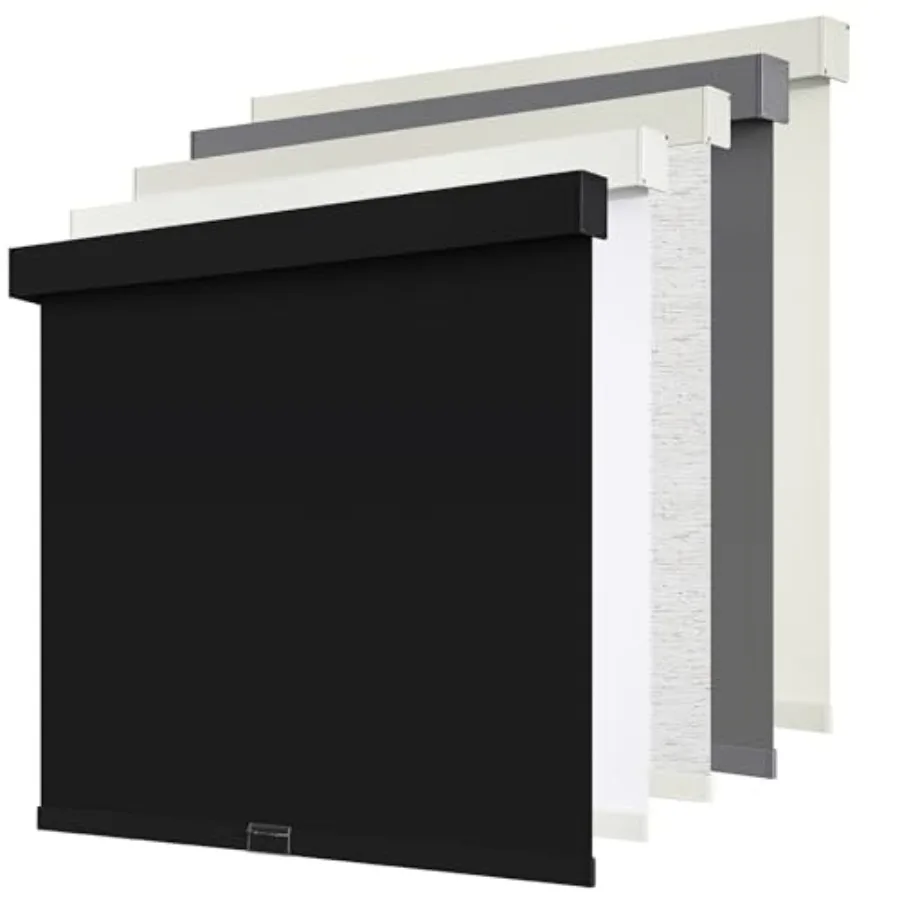 SUNOFF Cordless out Roller Shades Blinds for Windows Free-Stop, Pull Down Room Darkening with Valance, Thermal Insulated Woven
SUNOFF Cordless out Roller Shades Blinds for Windows Free-Stop, Pull Down Room Darkening with Valance, Thermal Insulated Woven