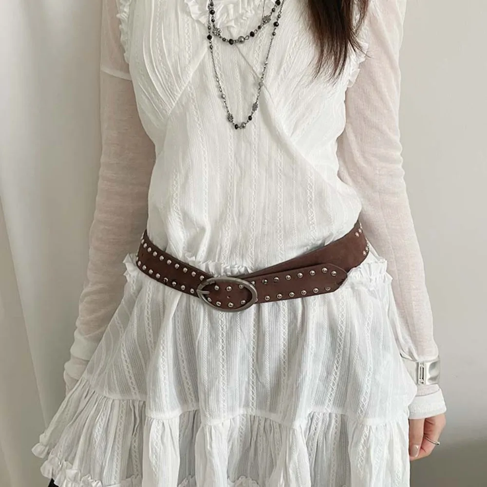 Модный регулируемый ремень с заклепками в стиле панк-ретро Y2K, широкий ремень для джинсов, декор в американском стиле, ремни из искусственной кожи, подарок
Модный регулируемый ремень с заклепками в стиле панк-ретро Y2K, широкий ремень для джинсов, декор в американском стиле, ремни из искусственной кожи, подарок