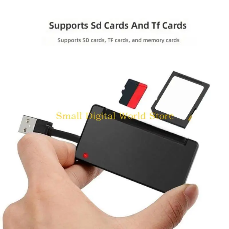 77UB Shock Resistant Black ABS Card Reader Works With TF Simultaneously
77UB Shock Resistant Black ABS Card Reader Works With TF Simultaneously