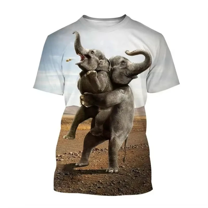 New Men T-shirt Funny Animal Elephant 3d Printing Short Sleeve Tees Tops Fitness Sport Streetwear Oversized Men Y2k Clothing
New Men T-shirt Funny Animal Elephant 3d Printing Short Sleeve Tees Tops Fitness Sport Streetwear Oversized Men Y2k Clothing