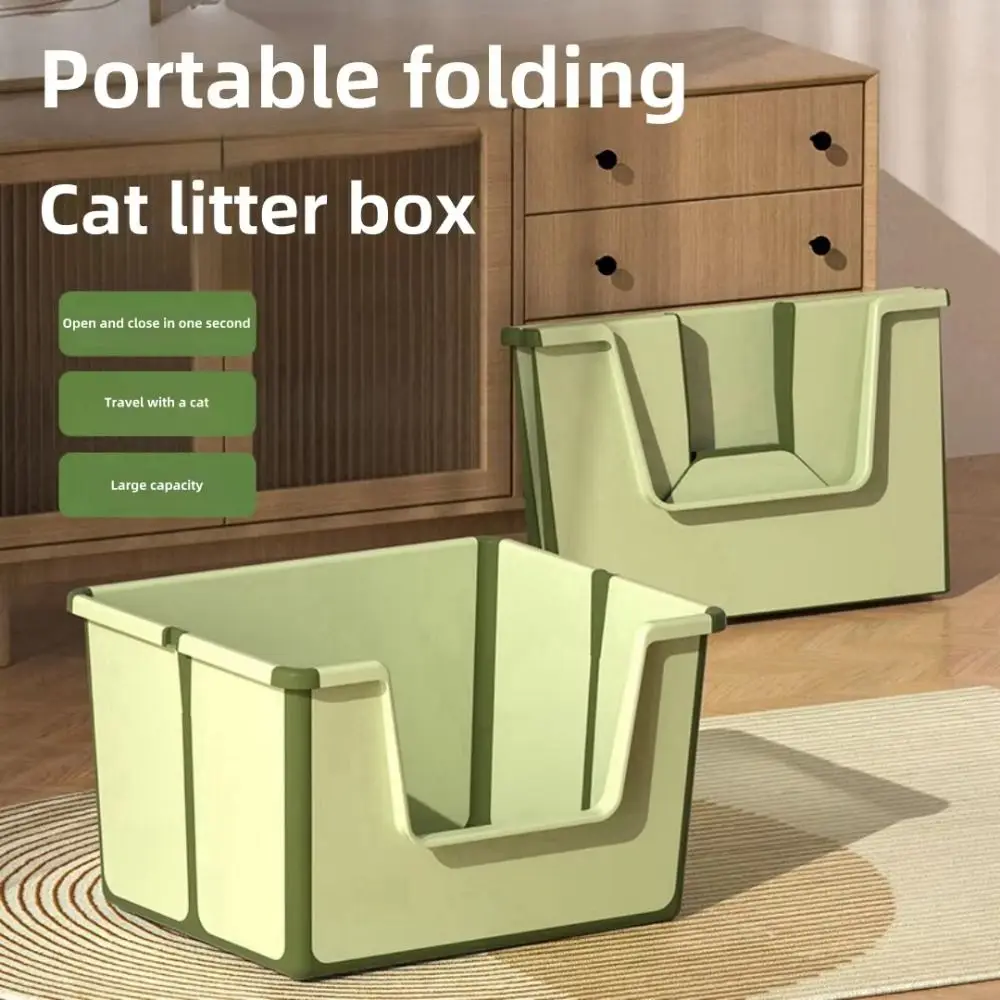 Large Capacity Foldable Cat Litter Box High Sides Removable Scoop Semi-Closed Litter Box with Scoop Open Top Low Entry
Large Capacity Foldable Cat Litter Box High Sides Removable Scoop Semi-Closed Litter Box with Scoop Open Top Low Entry