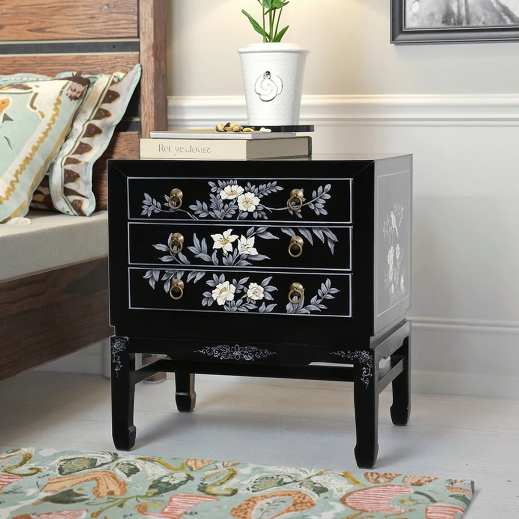 ✿a Eco-Friendly Handmade Vintage Bedroom Nightstand-Solid Wood 3-Drawer Storage Cabinet Chinese Motifs for Apartment Use
✿a Eco-Friendly Handmade Vintage Bedroom Nightstand-Solid Wood 3-Drawer Storage Cabinet Chinese Motifs for Apartment Use