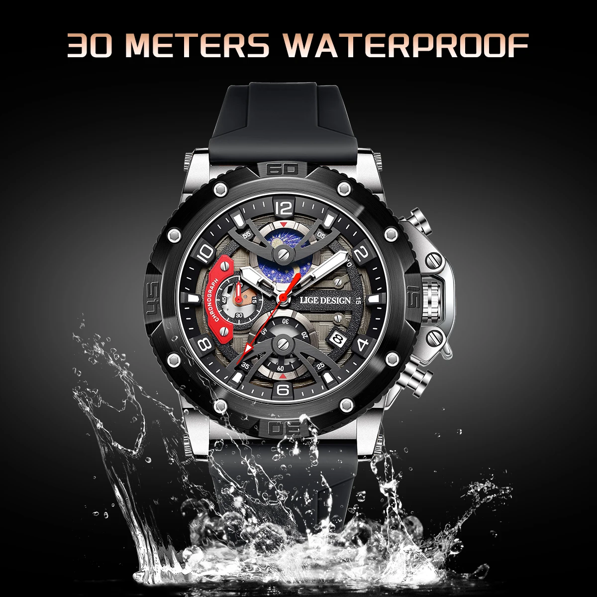 LIGE 2026 new men's watches fashion sports date chronograph quartz watch silicone strap waterproof men's wristwatch reloj hommes
LIGE 2026 new men's watches fashion sports date chronograph quartz watch silicone strap waterproof men's wristwatch reloj hommes