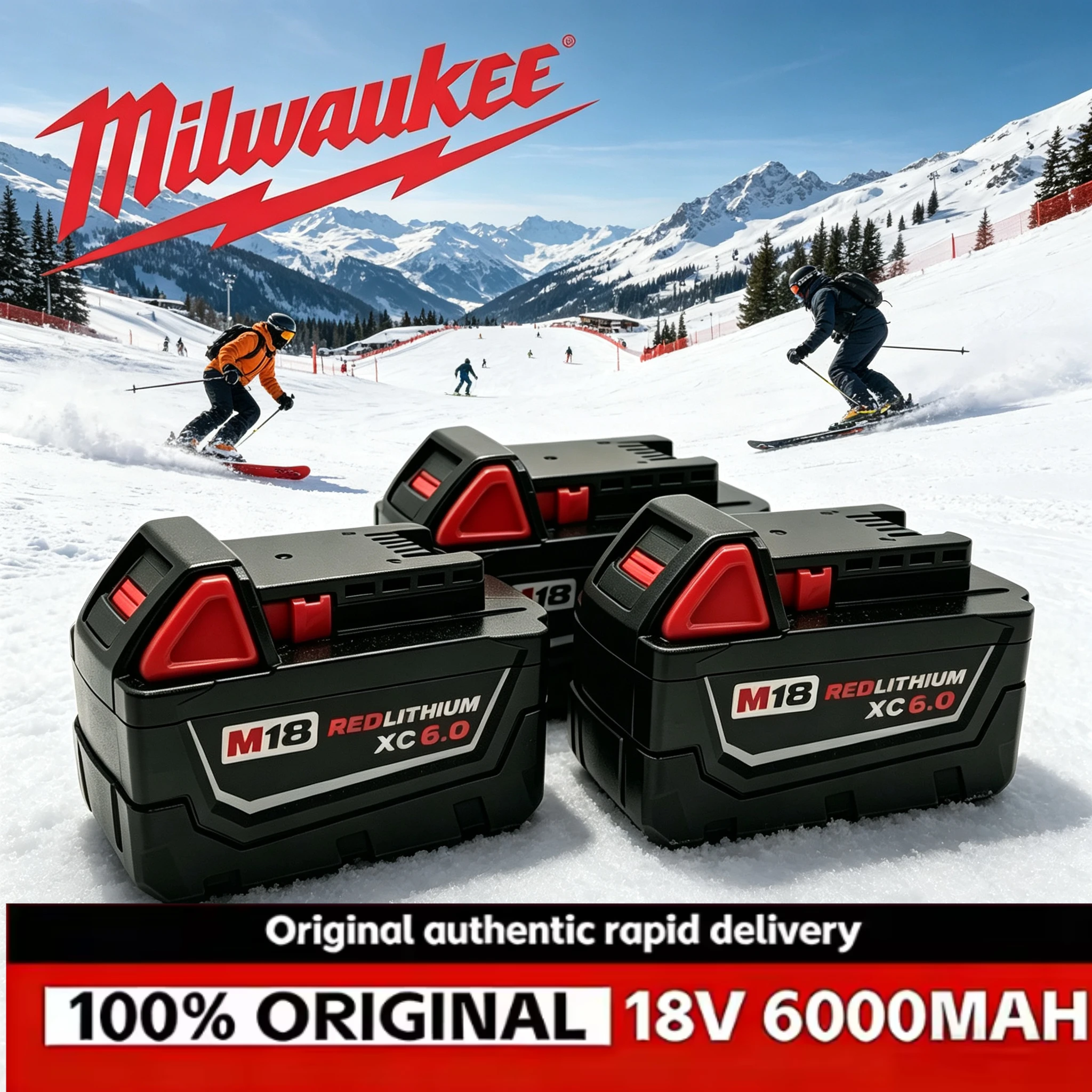 Оригинальный аккумулятор для электроинструмента Milwaukee M18, зарядное устройство, BR, XC, 18В, 12000мАч M18B5, 48-11-1860, со встроенным аккумулятором 21700
Оригинальный аккумулятор для электроинструмента Milwaukee M18, зарядное устройство, BR, XC, 18В, 12000мАч M18B5, 48-11-1860, со встроенным аккумулятором 21700