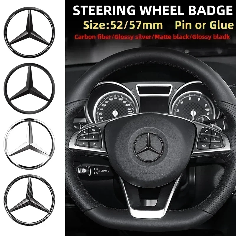 1pcs 52mm 57mm Car Steering Wheel Badge Emblem Sticker for Mercedes Benz Maybach W204 W205 W211 W21 C260 E300 W205 W212 AMG
1pcs 52mm 57mm Car Steering Wheel Badge Emblem Sticker for Mercedes Benz Maybach W204 W205 W211 W21 C260 E300 W205 W212 AMG