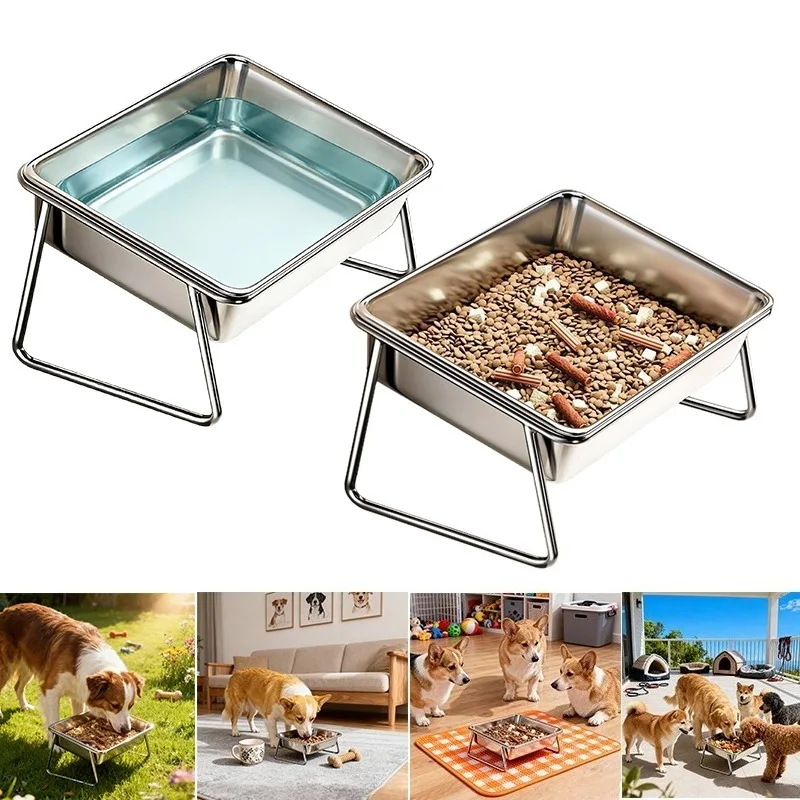 Stainless Steel Cat Bowl with Stand Anti Cervical Spondylosis,Detachable Design for Easy Clean,Non-Slip Bottom To Prevent Spills
Stainless Steel Cat Bowl with Stand Anti Cervical Spondylosis,Detachable Design for Easy Clean,Non-Slip Bottom To Prevent Spills