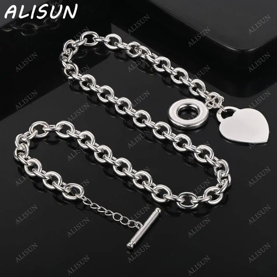 ALISUN 925 Sterling Silver 47cm Heart Necklace For Women Anniversary Gift Popular Wild Fashion Romantic Jewelry
ALISUN 925 Sterling Silver 47cm Heart Necklace For Women Anniversary Gift Popular Wild Fashion Romantic Jewelry
