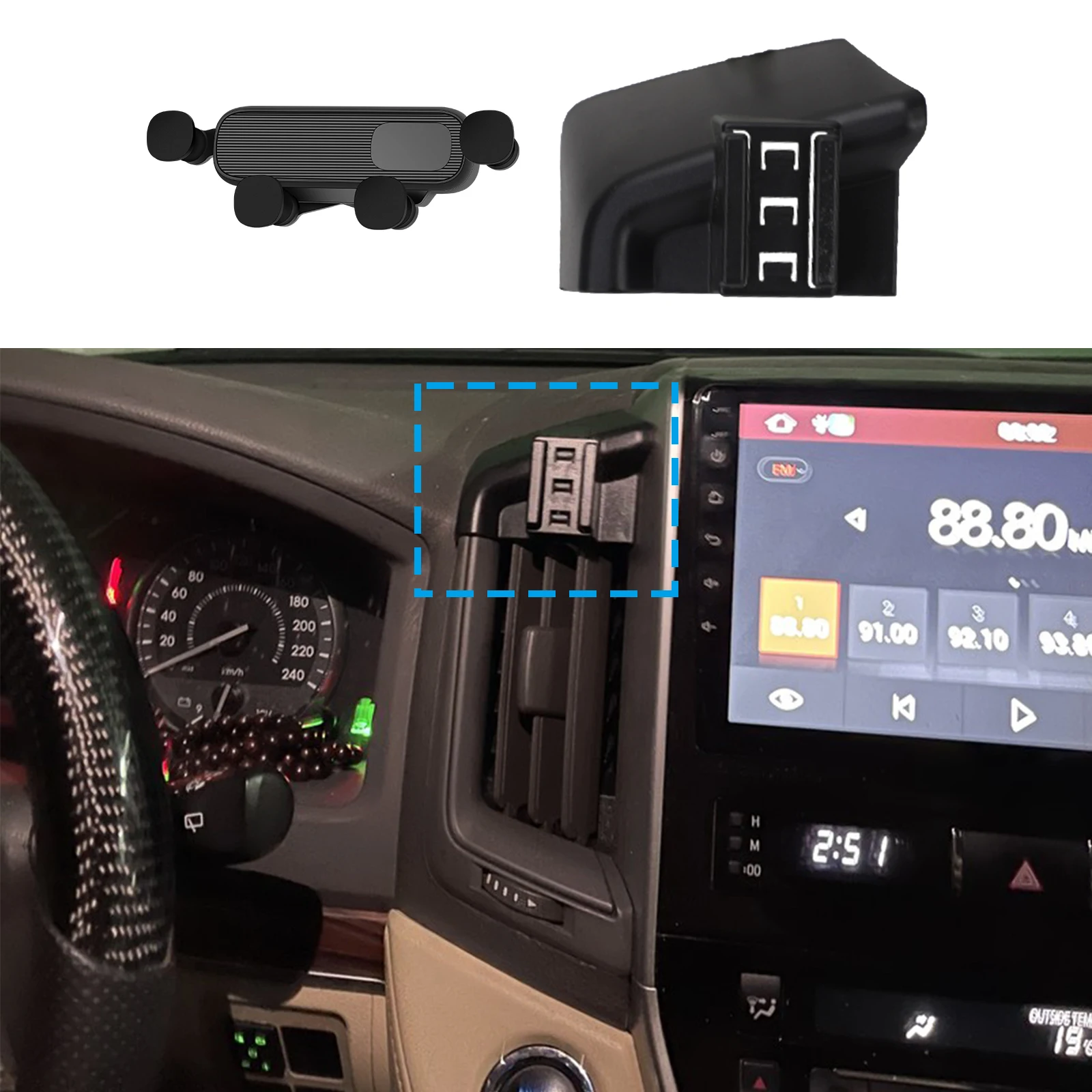 Car Phone Holder for Toyota Land Cruiser LC200 2016 2017 2018 2019 2020 2021 GPS Bracket Navigation Stand Auto Accessories
Car Phone Holder for Toyota Land Cruiser LC200 2016 2017 2018 2019 2020 2021 GPS Bracket Navigation Stand Auto Accessories