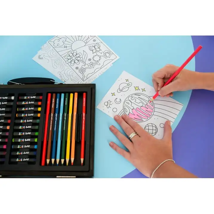 Art 101 58 piece Mutlifunctional Art Set in Colorable Wood Case for Children to Adults
Art 101 58 piece Mutlifunctional Art Set in Colorable Wood Case for Children to Adults