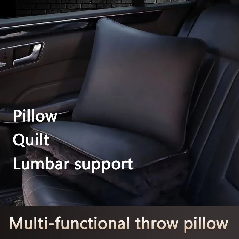 Car Throw Pillow Quilt Multifunctional Leather Pillow Blanket Coral Fleece For All Seasons Lumbar Support
Car Throw Pillow Quilt Multifunctional Leather Pillow Blanket Coral Fleece For All Seasons Lumbar Support