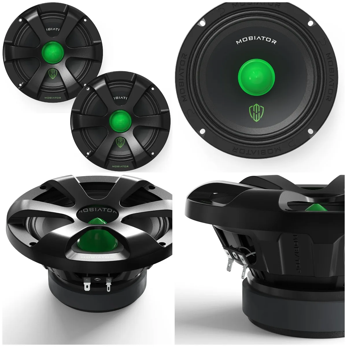 Midrange Loudspeakers MB-M654, 600W Max, 4 Ohms, High Efficiency Car Door Speakers - Black (2 pcs)
Midrange Loudspeakers MB-M654, 600W Max, 4 Ohms, High Efficiency Car Door Speakers - Black (2 pcs)