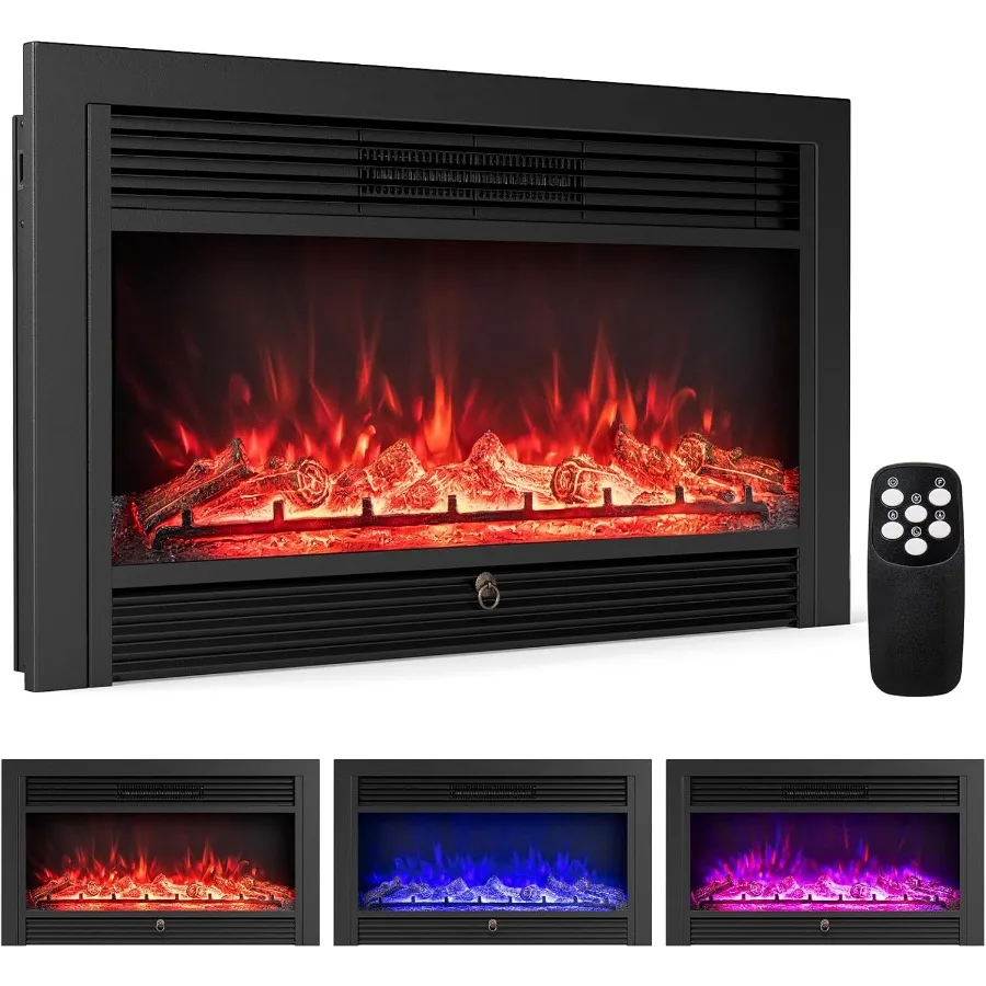 Electric Fireplace Inserts 36inch Wide Wall Recessed and Freestanding Heater with 750W 1500W Dual Power Settings 3 Flame Colors
Electric Fireplace Inserts 36inch Wide Wall Recessed and Freestanding Heater with 750W 1500W Dual Power Settings 3 Flame Colors