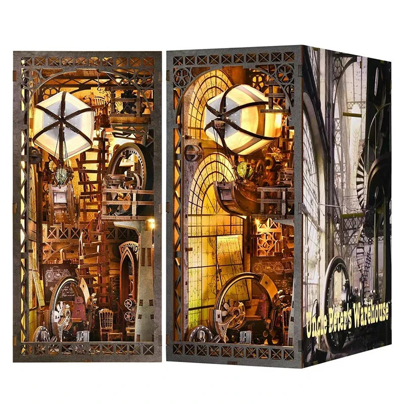 Bookshelf Set DIY Book Nook Kit Wooden Doll House 3D Puzzle Model Building Bookshelf Bookend Toy Home Decoration Birthday Gifts
Bookshelf Set DIY Book Nook Kit Wooden Doll House 3D Puzzle Model Building Bookshelf Bookend Toy Home Decoration Birthday Gifts