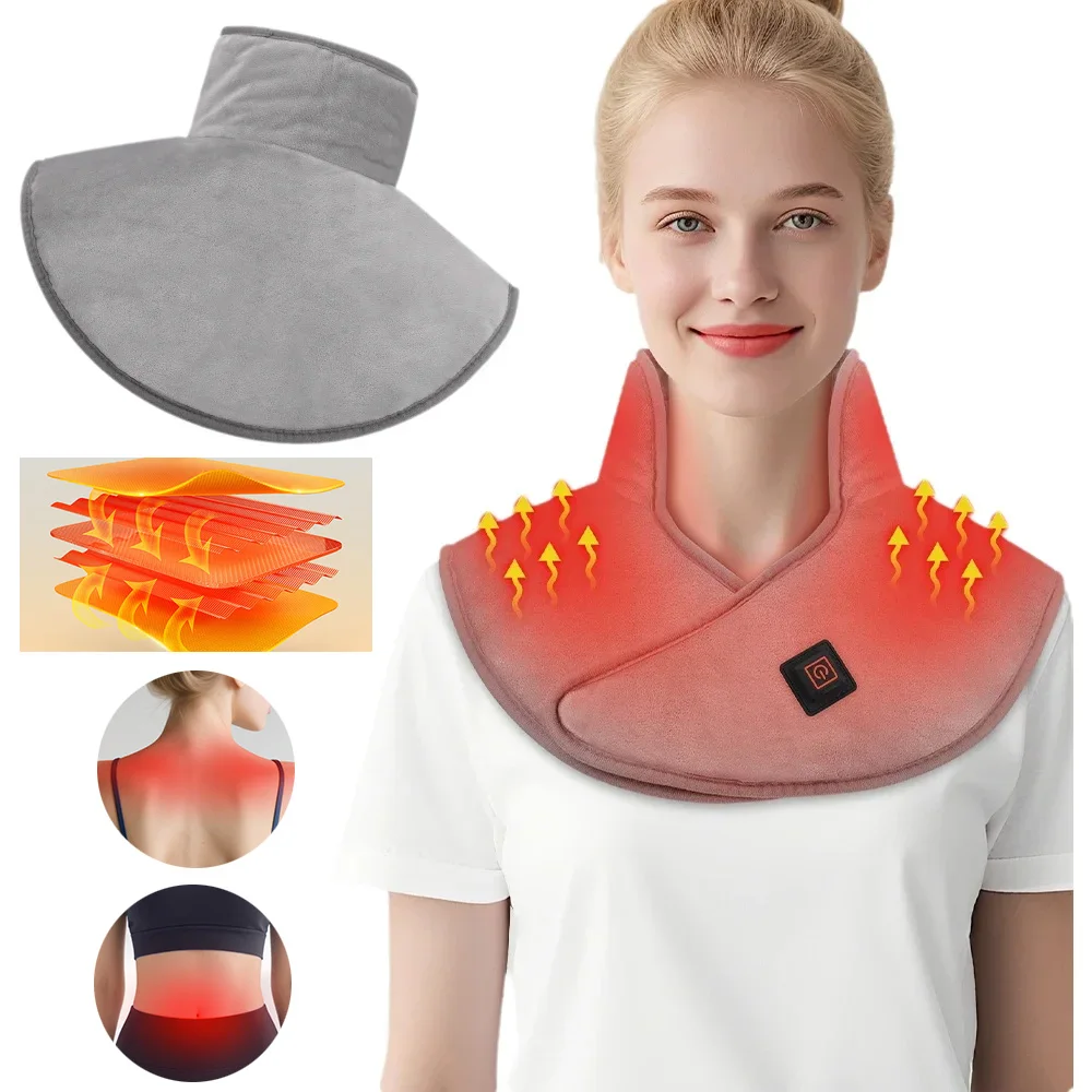 Electric Heating Shoulder Neck Pads Cervical Shawl Massager Cervical Brace Wrap Thermal Compress Relieve Fatigue Warm Back
Electric Heating Shoulder Neck Pads Cervical Shawl Massager Cervical Brace Wrap Thermal Compress Relieve Fatigue Warm Back