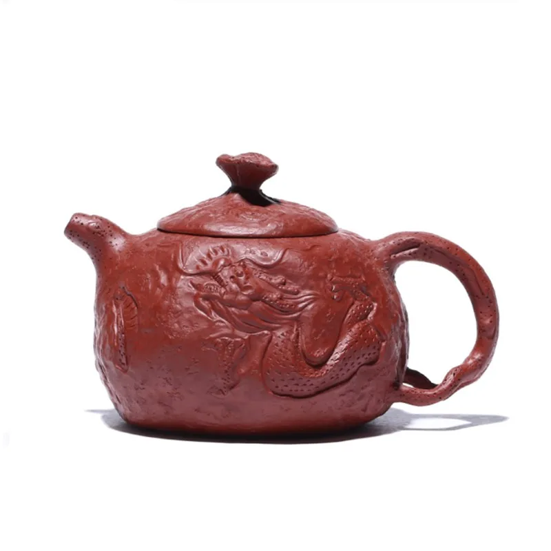 210ml Classic Yixing Purple Clay Teapot Raw Ore Dahongpao Dragon Pattern Tea Pot Household Zisha Filter Tea Set Customized Gifts
210ml Classic Yixing Purple Clay Teapot Raw Ore Dahongpao Dragon Pattern Tea Pot Household Zisha Filter Tea Set Customized Gifts