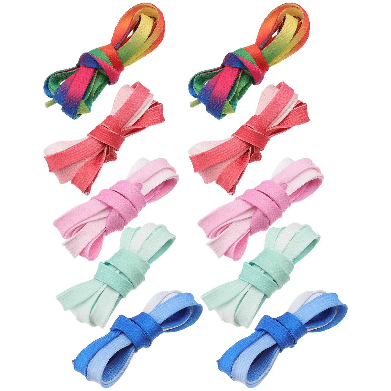 5Pairs 120Cm Flat Gradient Shoelaces Premium Polyester Sturdy Easy Install Detach Clean for White Shoes Sneakers Board Shoes
5Pairs 120Cm Flat Gradient Shoelaces Premium Polyester Sturdy Easy Install Detach Clean for White Shoes Sneakers Board Shoes