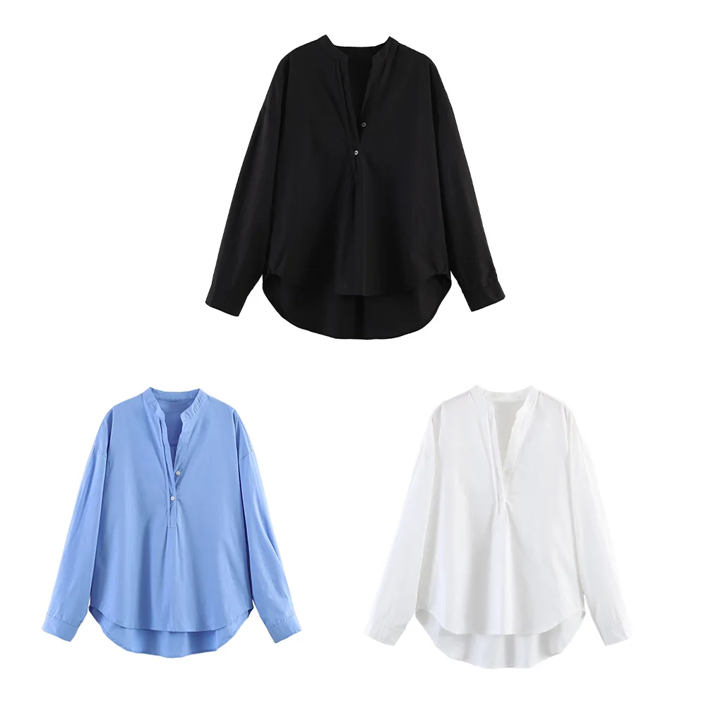 WOMAN 2026 Summer New Fashion V-Neck Split Pullover Loose Shirt Casual Long Sleeve Vintage female Shirts Blusas Chic Tops
WOMAN 2026 Summer New Fashion V-Neck Split Pullover Loose Shirt Casual Long Sleeve Vintage female Shirts Blusas Chic Tops