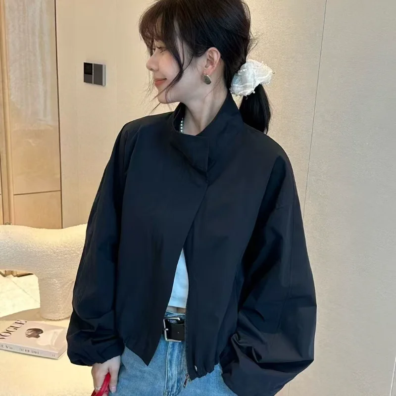 Женские красные туфли, новинка весны 2024, свободная повседневная куртка, модная короткая куртка с воротником-стойкой
Женские красные туфли, новинка весны 2024, свободная повседневная куртка, модная короткая куртка с воротником-стойкой