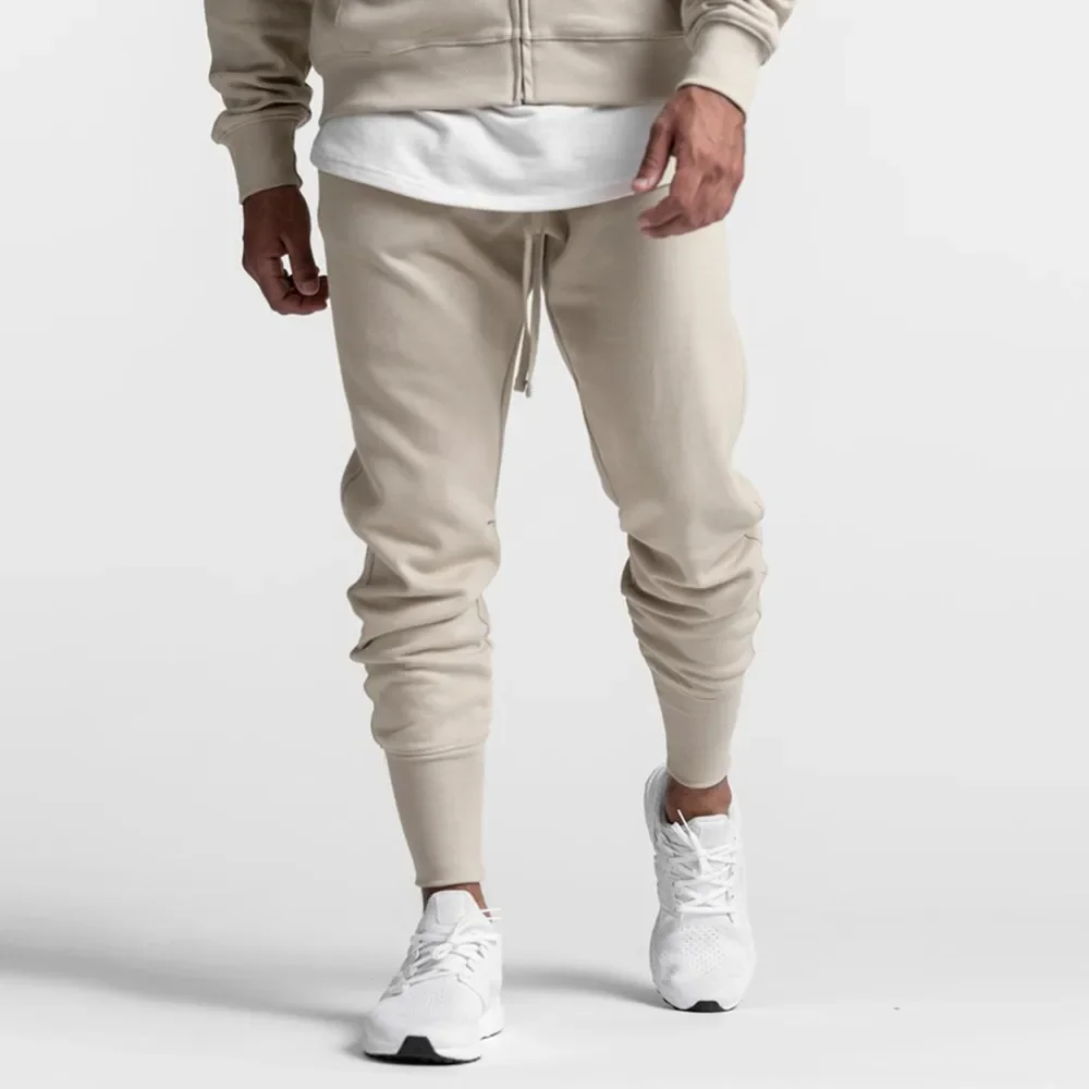 Solid Joggers Sweatpants Men Casual Slim Pants Cotton Training Trousers Male Gym Fitness Bottoms Autumn Outdoor Sport Trackpants
Solid Joggers Sweatpants Men Casual Slim Pants Cotton Training Trousers Male Gym Fitness Bottoms Autumn Outdoor Sport Trackpants
