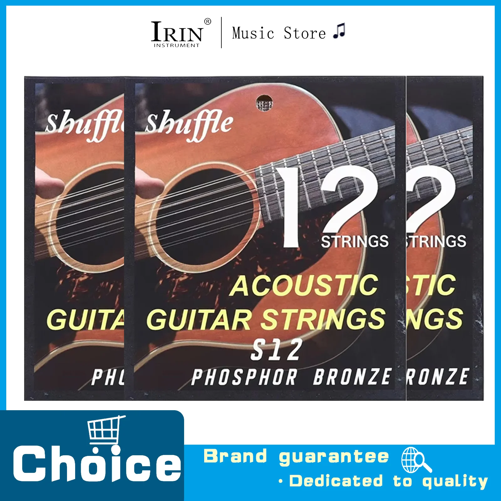 12-String Acoustic Guitar Strings in Phosphor Bronze with PU Coating Individual Packaging Folk Guitar Accessories&Parts
12-String Acoustic Guitar Strings in Phosphor Bronze with PU Coating Individual Packaging Folk Guitar Accessories&Parts