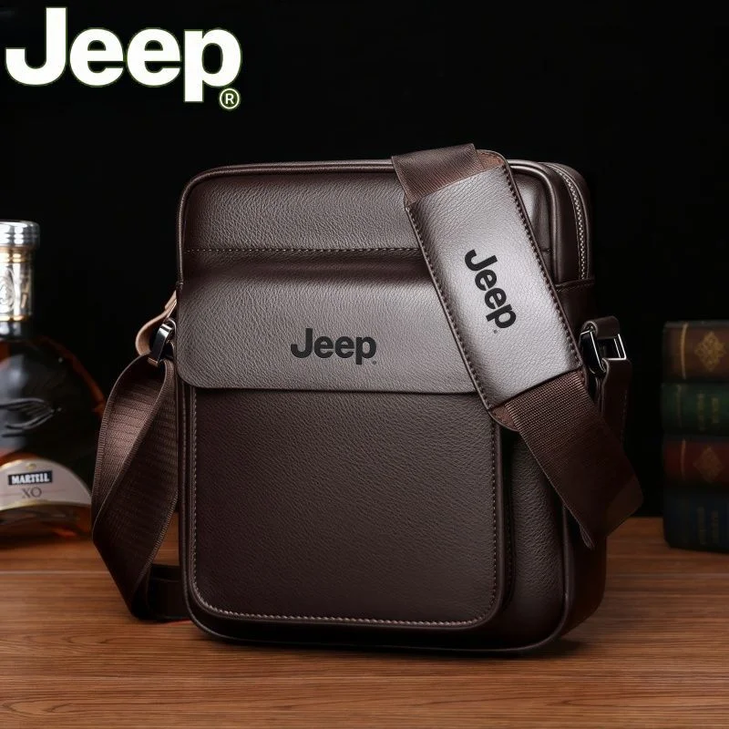 Men's JEEP crossbody bag, suitable for business use, with large capacity, made of soft leather, single-shoulder style, retro and
Men's JEEP crossbody bag, suitable for business use, with large capacity, made of soft leather, single-shoulder style, retro and