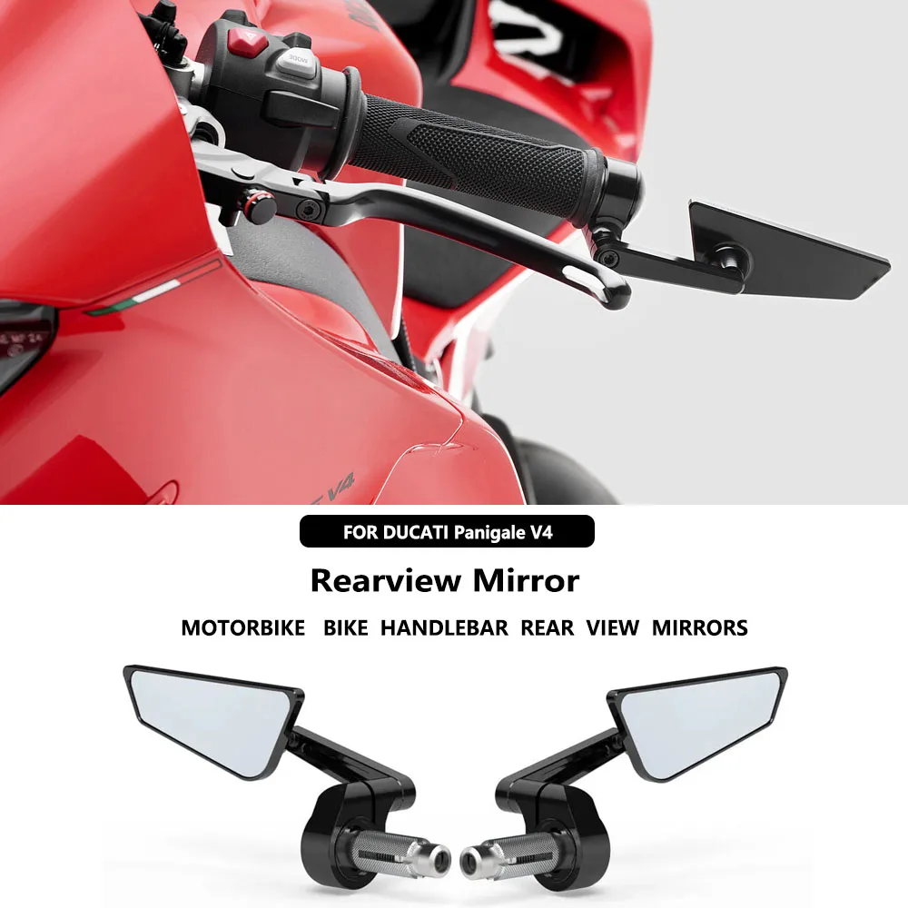 New For Ducati panigale V4 V4R V4S Universal CNC Motorcycle Rearview Mirrors Scooter Bar End Handlebar Mirror Rear View Mirrors
New For Ducati panigale V4 V4R V4S Universal CNC Motorcycle Rearview Mirrors Scooter Bar End Handlebar Mirror Rear View Mirrors