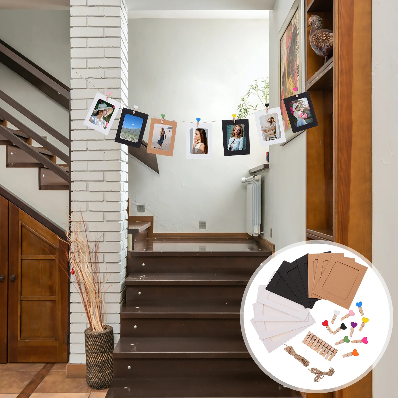 1Set DIY Wall Photo Banner Thick Paper Wood Frames Hanging Photo Display for Living Room Birthday Party Decoration
1Set DIY Wall Photo Banner Thick Paper Wood Frames Hanging Photo Display for Living Room Birthday Party Decoration