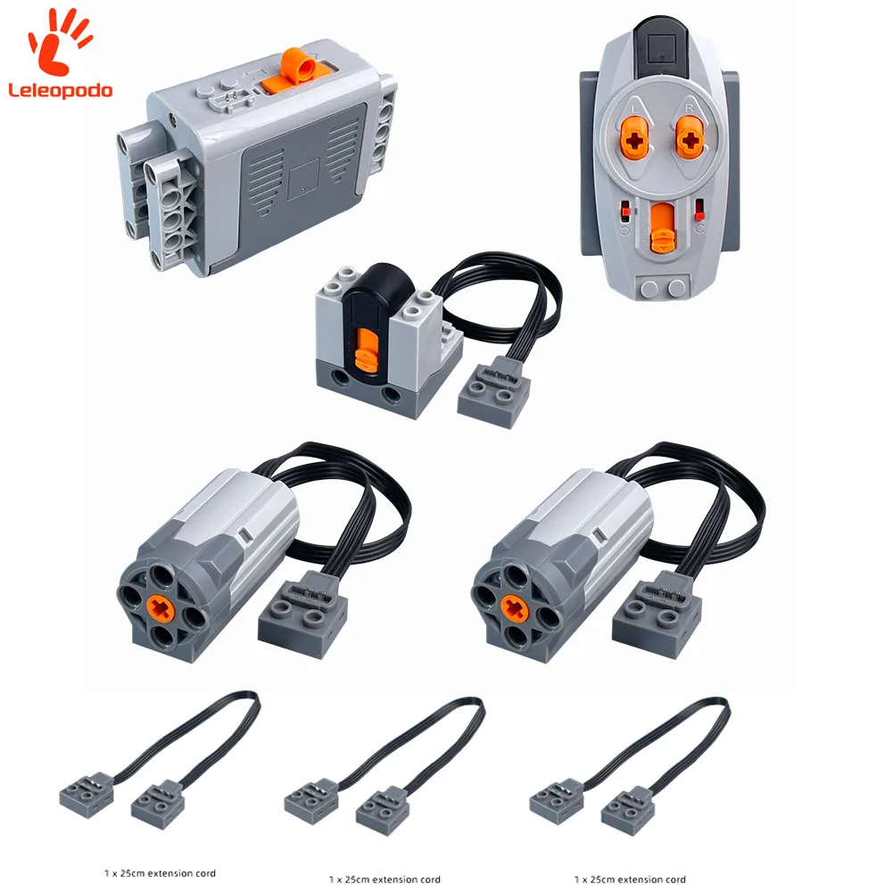 DIY 8PCS Power Functions Set M Motor 8883 Extension Wire 8886 AA Battery Box 8881 IR Remote Control Receiver Building Blocks MOC
DIY 8PCS Power Functions Set M Motor 8883 Extension Wire 8886 AA Battery Box 8881 IR Remote Control Receiver Building Blocks MOC