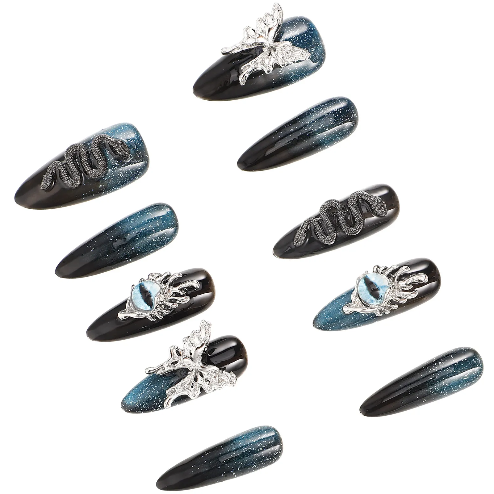 1Set on Nails Removable Full Cover Nail Tips Fashionable Stick on False Nails for Halloween Cosplay Manicure Decor
1Set on Nails Removable Full Cover Nail Tips Fashionable Stick on False Nails for Halloween Cosplay Manicure Decor