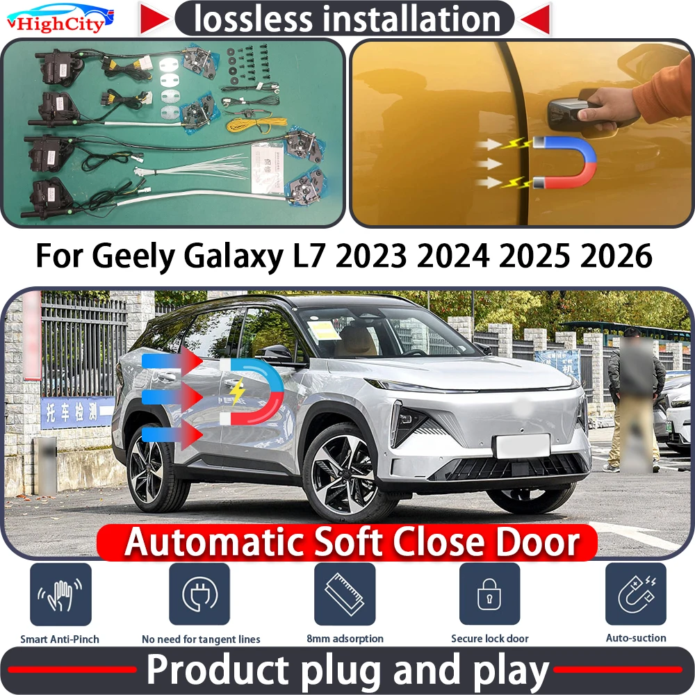 HighCity Electric Closing Door Lock Actuator for Geely Galaxy L7 2023 2024 2025 2026 Soft Close Power Latch System Auto Pull
HighCity Electric Closing Door Lock Actuator for Geely Galaxy L7 2023 2024 2025 2026 Soft Close Power Latch System Auto Pull