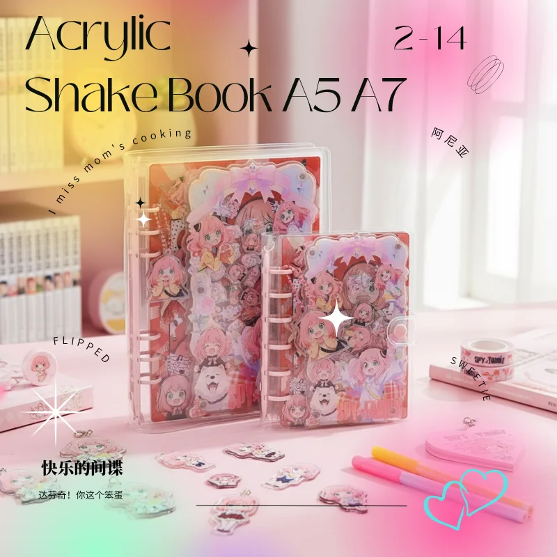Acrylic Shake Binder Notebook -Anya Creative Stationery for Journaling, Shorthand & Note-Taking | Perfect Fashion Gift Friends
Acrylic Shake Binder Notebook -Anya Creative Stationery for Journaling, Shorthand & Note-Taking | Perfect Fashion Gift Friends