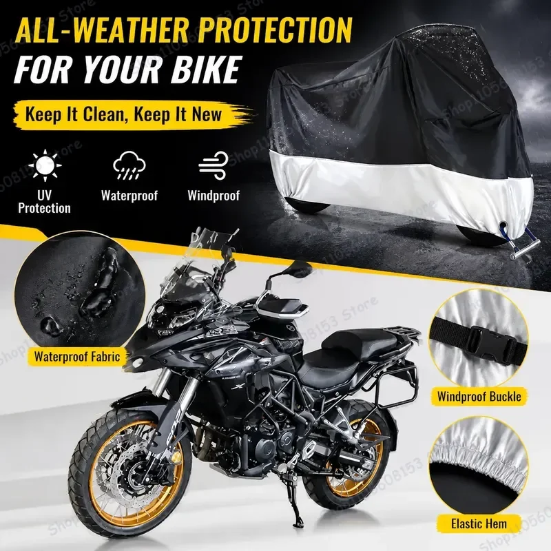For Motorcycle Cover for Honda Yamaha Kawasaki Suzuki Harley-Davidson All Season Waterproof Dustproof UV Resistant Rain Cover
For Motorcycle Cover for Honda Yamaha Kawasaki Suzuki Harley-Davidson All Season Waterproof Dustproof UV Resistant Rain Cover