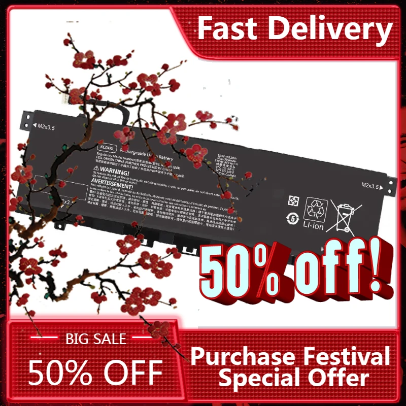 【Fast Delivery】New KC04XL KC04 Laptop Batteryle For HP ENVY X360 13 TPN-W133/W144/136 15.4V 3454mAh
【Fast Delivery】New KC04XL KC04 Laptop Batteryle For HP ENVY X360 13 TPN-W133/W144/136 15.4V 3454mAh