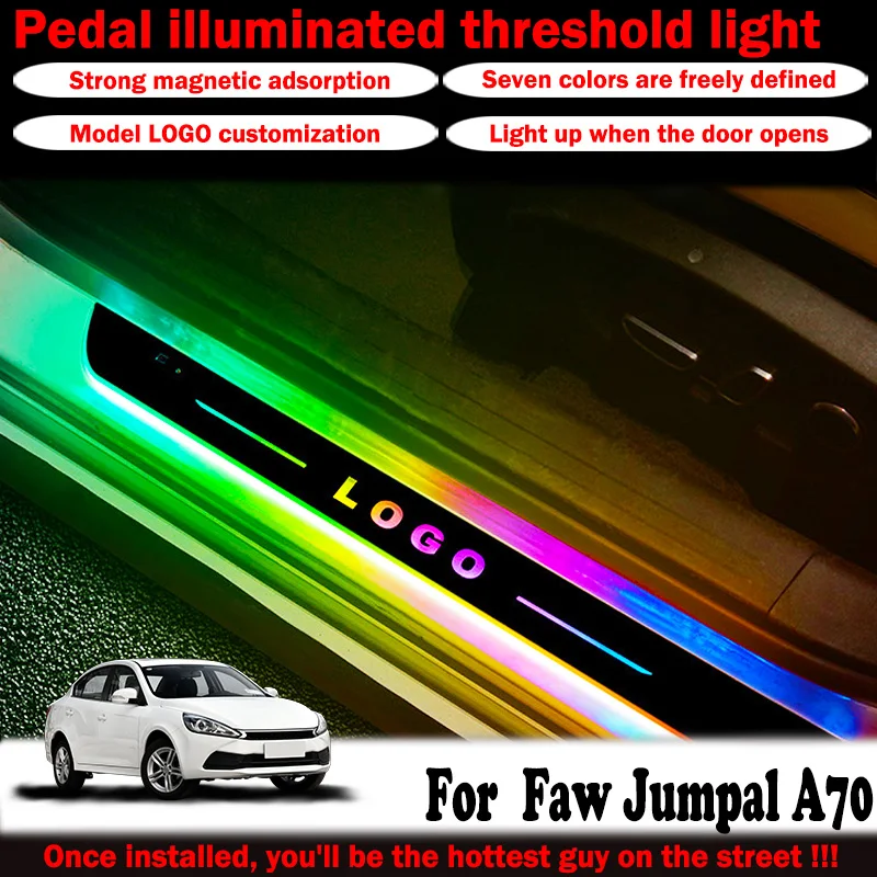 For Faw Jumpal a70 car threshold light custom logo LED welcome light threshold pedal light accessories easy to install
For Faw Jumpal a70 car threshold light custom logo LED welcome light threshold pedal light accessories easy to install