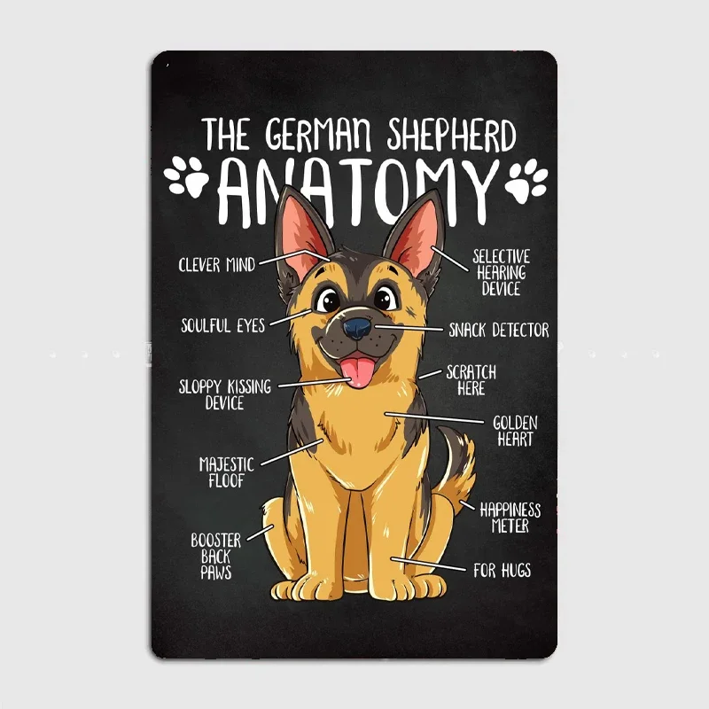 Anatomy of a German Shepherd Dog Vintage Retro Posters Metal Sign Poster Bar Interior Bedroom Wall Home Decor Room Decoration
Anatomy of a German Shepherd Dog Vintage Retro Posters Metal Sign Poster Bar Interior Bedroom Wall Home Decor Room Decoration