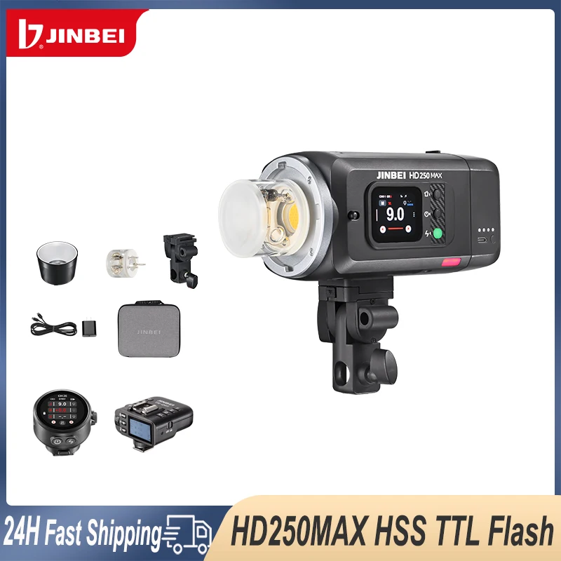 JINBEI HD250MAX HSS TTL вспышка-вспышка 3000 мАч 2,4G беспроводная двухцветная светодиодная заполняющая лампа для съемки со стробоскопической лампой с сенсорным экраном
JINBEI HD250MAX HSS TTL вспышка-вспышка 3000 мАч 2,4G беспроводная двухцветная светодиодная заполняющая лампа для съемки со стробоскопической лампой с сенсорным экраном