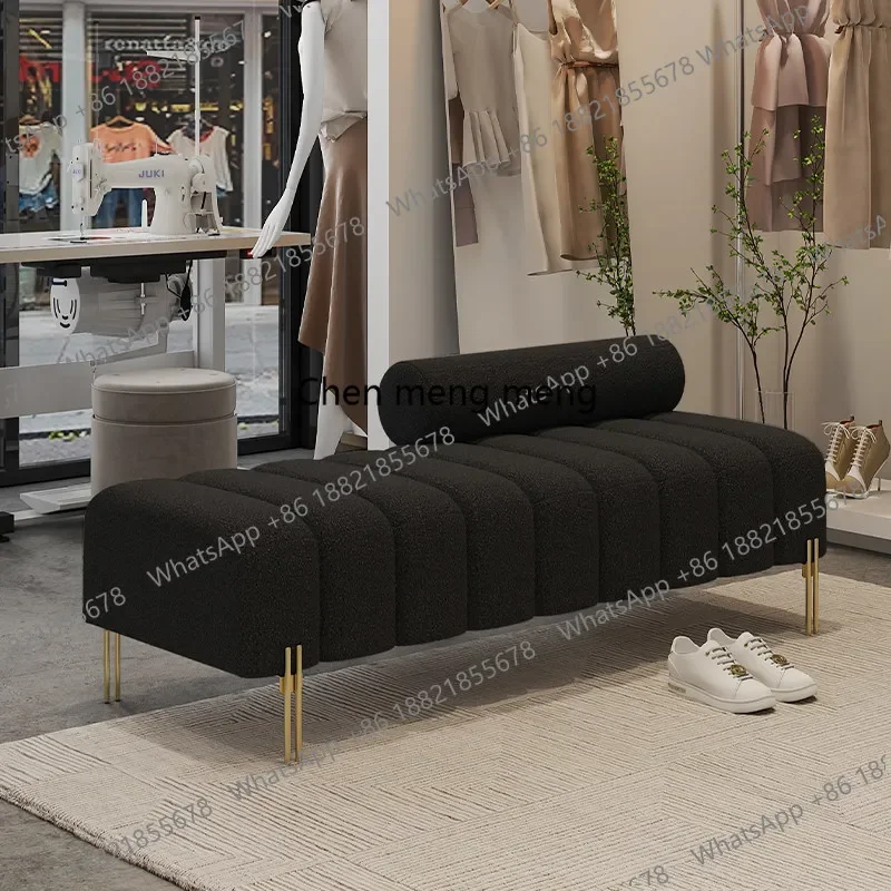 E182 Nordic clothing store lamb wool sofa stool living room home, end of bed balcony cloakroom shoe changing stool
E182 Nordic clothing store lamb wool sofa stool living room home, end of bed balcony cloakroom shoe changing stool