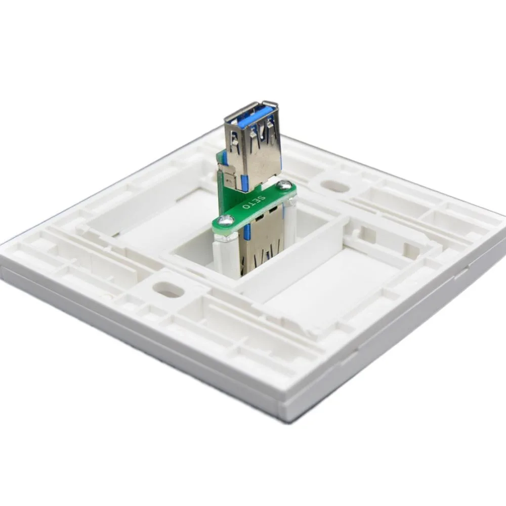 86 Type Panel USB 3.0 Wall Outlet Socket Female to Female USB Data Extension Cable Socket Wall Outlet Panel
86 Type Panel USB 3.0 Wall Outlet Socket Female to Female USB Data Extension Cable Socket Wall Outlet Panel