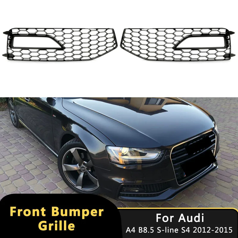 2Pcs Car Front Bumper Fog Light Grill Mesh Lamp Honeycomb Mesh Hex Grille For Audi A4 B8.5 S-line S4 Facelift 2012-2015 Black
2Pcs Car Front Bumper Fog Light Grill Mesh Lamp Honeycomb Mesh Hex Grille For Audi A4 B8.5 S-line S4 Facelift 2012-2015 Black