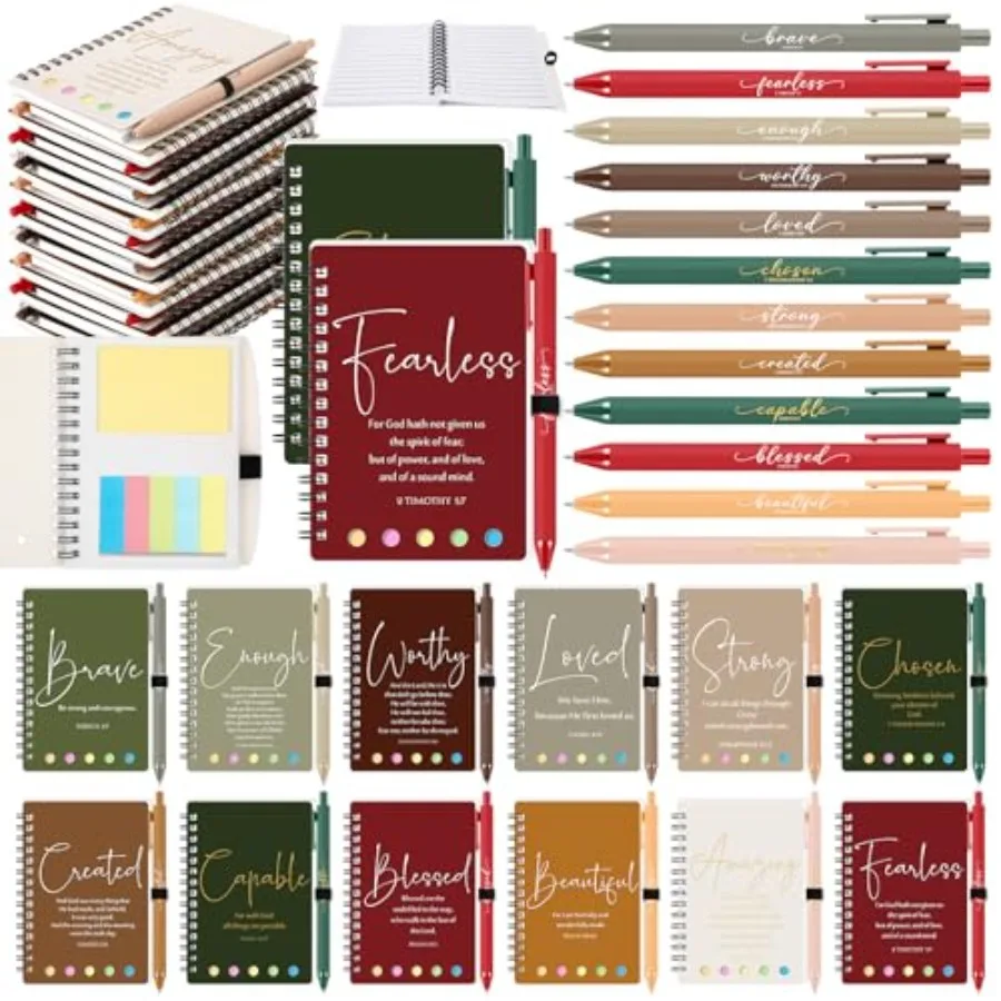 Sets/96 Pcs Christian Mothers Day Birthday Gifts Bulk Inspirational Prayer Journal Christian Scripture Notebook with Bible Pen
Sets/96 Pcs Christian Mothers Day Birthday Gifts Bulk Inspirational Prayer Journal Christian Scripture Notebook with Bible Pen