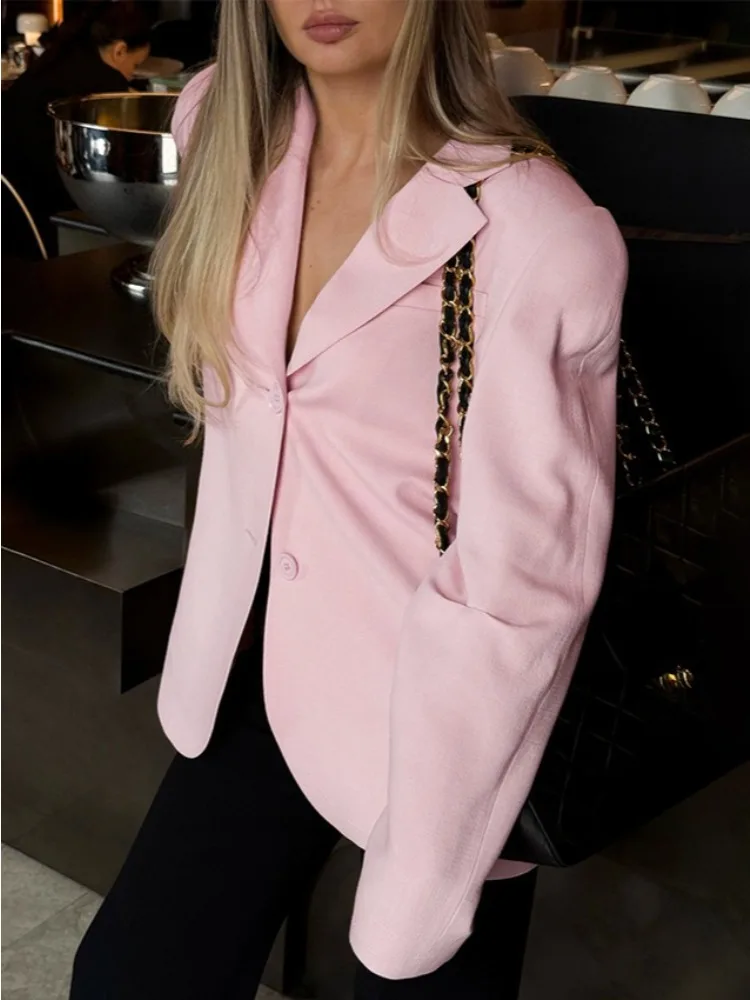 LIinar 2026 Fall Winter Long-Sleeve Lapel Blazer Loose Fit Casual Shoulder-Padded Jacket French Retro-Style Button-Up Top
LIinar 2026 Fall Winter Long-Sleeve Lapel Blazer Loose Fit Casual Shoulder-Padded Jacket French Retro-Style Button-Up Top