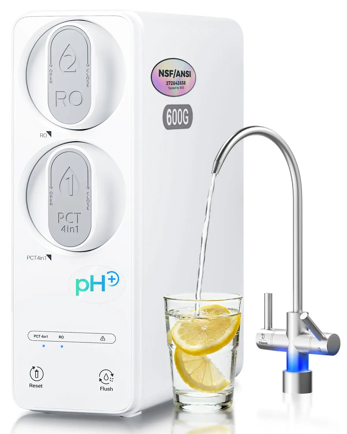 Under Sink Drinking Water Filter System for Home, Plastic Material, No Color Specified, 5 - Stage, 75GPD
Under Sink Drinking Water Filter System for Home, Plastic Material, No Color Specified, 5 - Stage, 75GPD