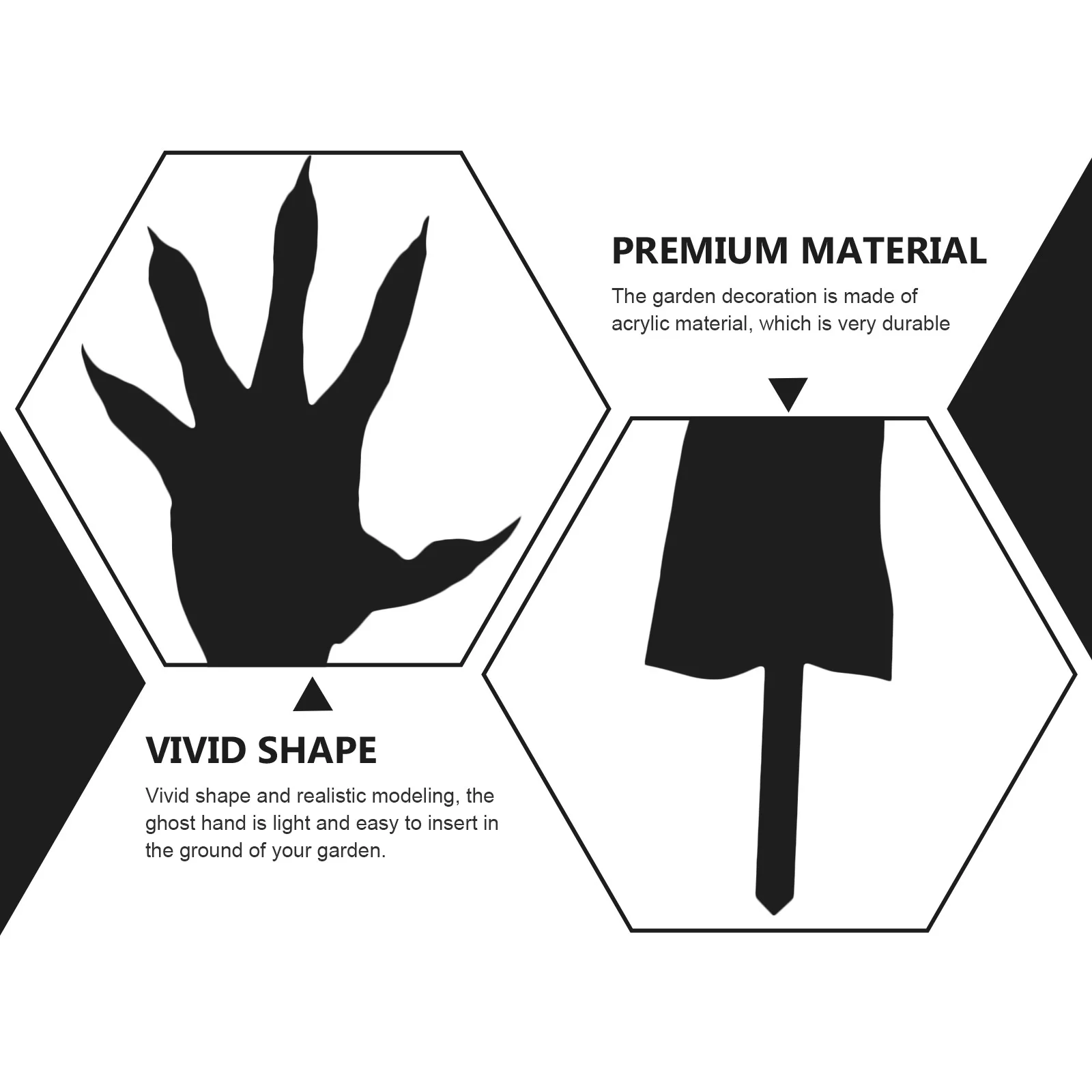4Pcs Ghost Hand Yard Decor Acrylic Wear-Resistant Outdoor Halloween Garden Sign Waterproof Stake Decoration Yard Sign
4Pcs Ghost Hand Yard Decor Acrylic Wear-Resistant Outdoor Halloween Garden Sign Waterproof Stake Decoration Yard Sign