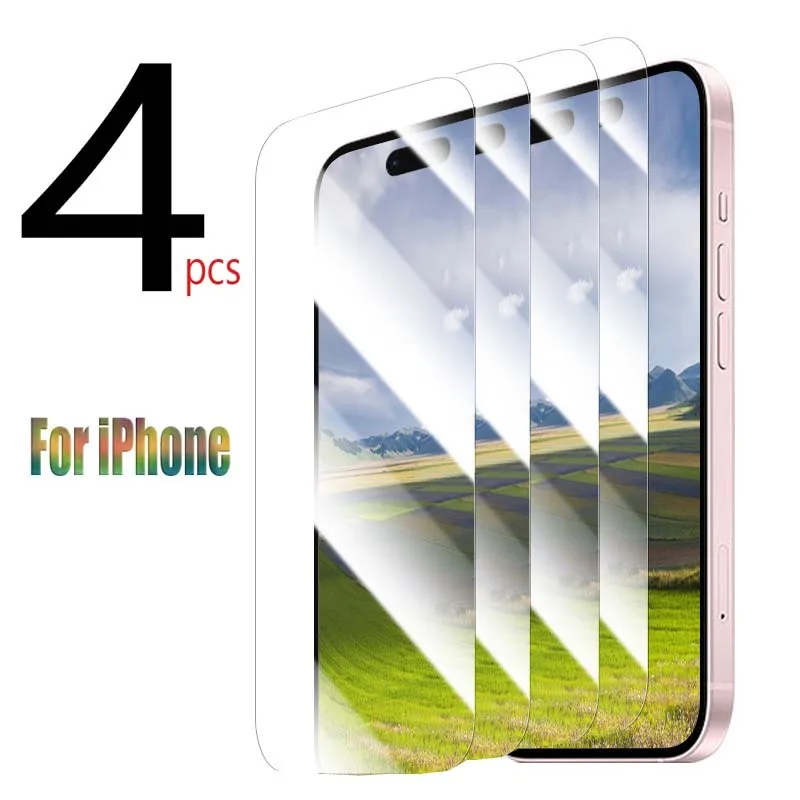 4pc Tempered Glass for iPhone 16 15 Plus Pro Max Screen Protector HD Hard Film Anti Break Phone Schermbeschermer van gehard glas
4pc Tempered Glass for iPhone 16 15 Plus Pro Max Screen Protector HD Hard Film Anti Break Phone Schermbeschermer van gehard glas