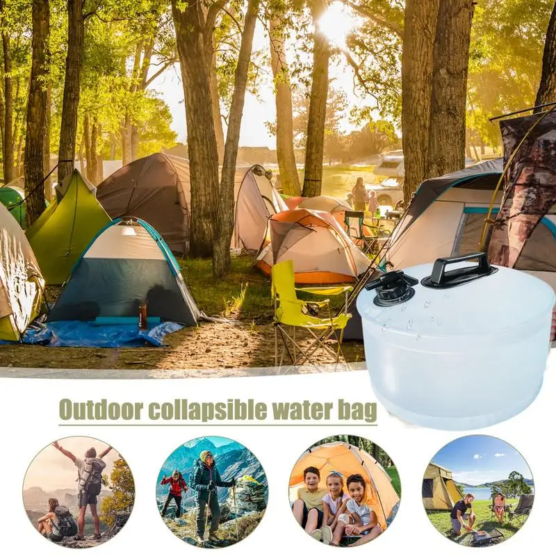 Camping Water Dispenser Foldable Drinking Tank With Spigot Large Water Container With Spigot And Thickened Handle For Camping
Camping Water Dispenser Foldable Drinking Tank With Spigot Large Water Container With Spigot And Thickened Handle For Camping