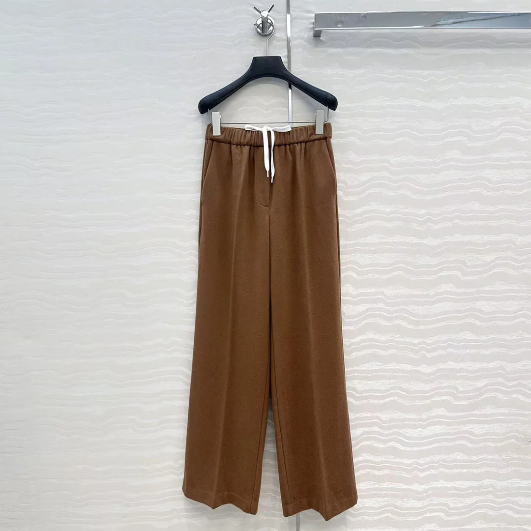 2025 New Fashion Autumn Winter Loose Straight Long Pants Women High Waist Drawstring Camel Woolen Vintage Preppy Style Trousers
2025 New Fashion Autumn Winter Loose Straight Long Pants Women High Waist Drawstring Camel Woolen Vintage Preppy Style Trousers